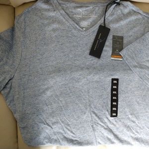 Designer men's vneck dress t